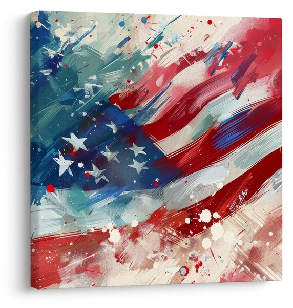 Obraz - Vlajka USA (30x30 cm)