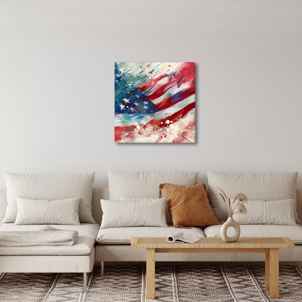 Obraz - Vlajka USA (30x30 cm)