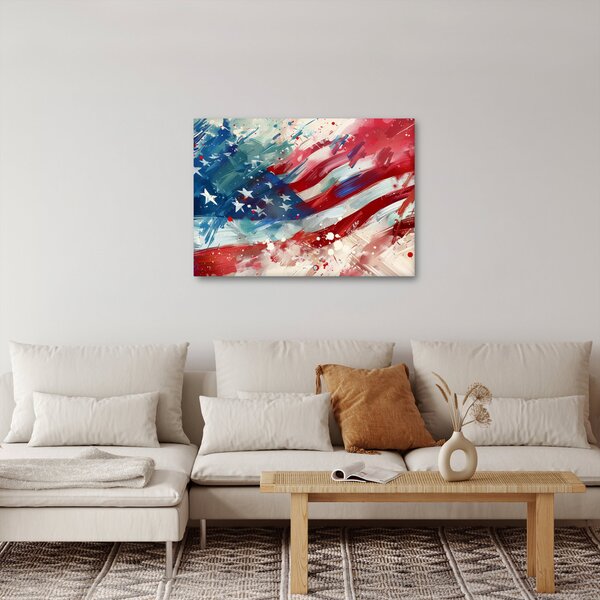 Obraz - Vlajka USA (70x50 cm)