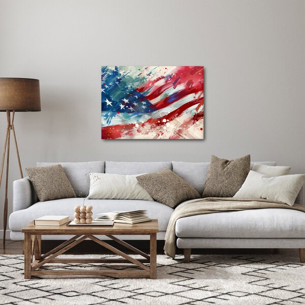 Obraz - Vlajka USA (70x50 cm)