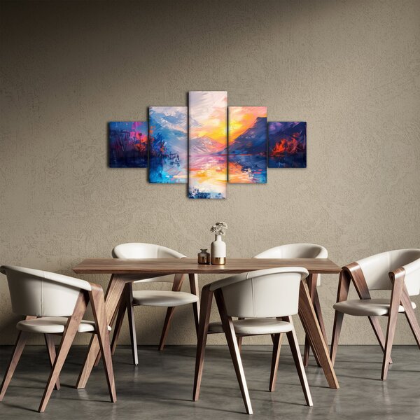 Obraz - Malba krajiny (125x70 cm)