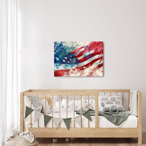 Obraz - Vlajka USA (70x50 cm)