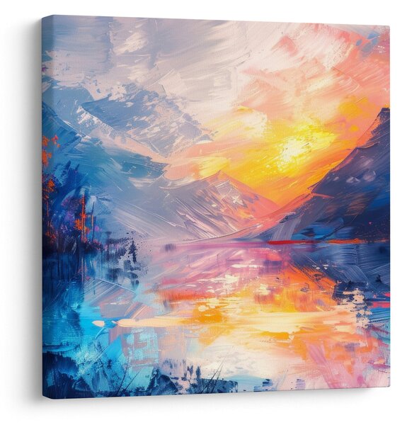 Obraz - Malba krajiny (30x30 cm)