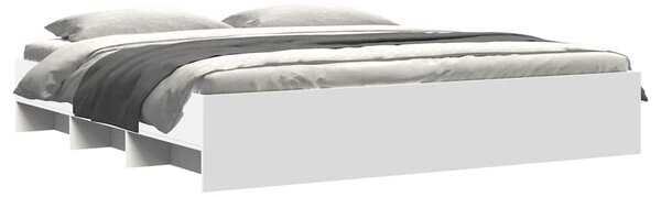 Rám postele bez matrace bílý 180x200cm Dřevěné konstrukce 3295632