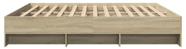 Rám postele bez matrace dub sonoma 180x200cm kompozitní dřevo 3295634