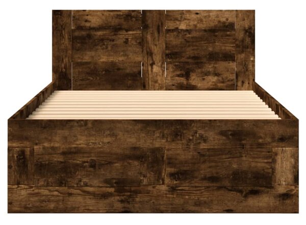 Rám postele s čelem kouřový dub 75 x 190 cm kompozitní dřevo 3295622