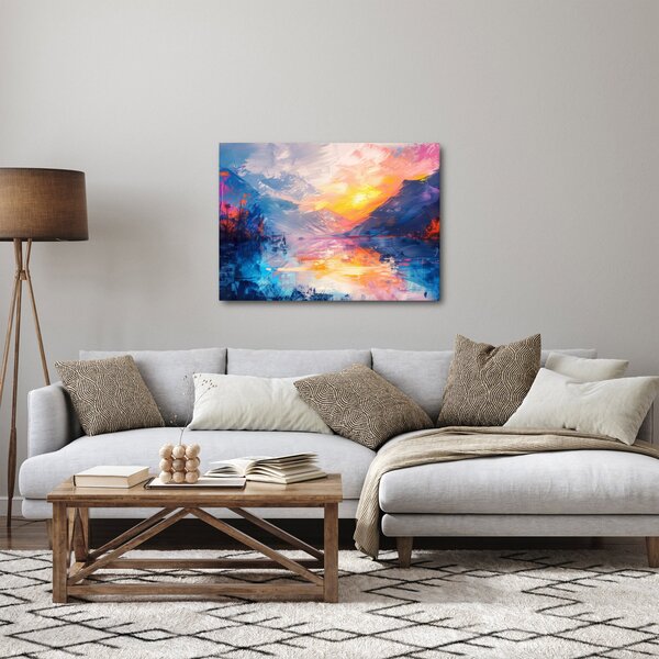 Obraz - Malba krajiny (70x50 cm)