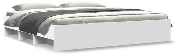 Rám postele bez matrace bílý 180x200cm Dřevěné konstrukce 3295632