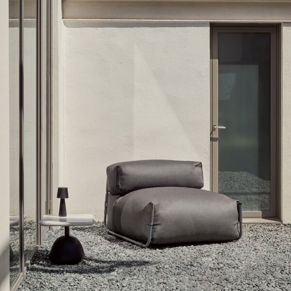 Kave Home Tmavě šedý zahradní modul Square 101 x 101 cm