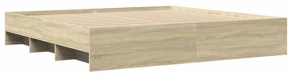 Rám postele bez matrace dub sonoma 180x200cm kompozitní dřevo 3295634