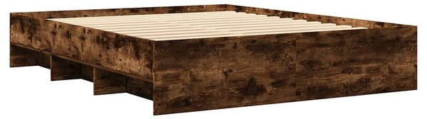 Rám postele bez matrace kouřový dub 150x200 cm kompozitní dřevo 3295650