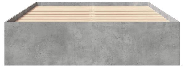 Rám postele betonově šedý 120 x 190 cm kompozitní dřevo 3295698