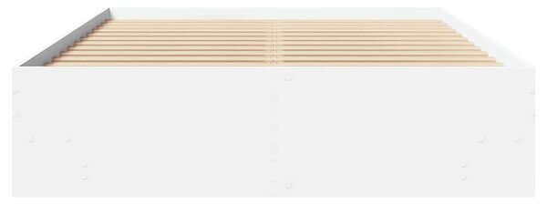 Rám postele bílý 120 x 200 cm kompozitní dřevo 3295660