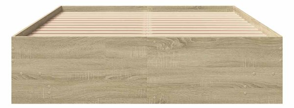 Rám postele bez matrace dub sonoma 120x200 cm kompozitní dřevo 3295662