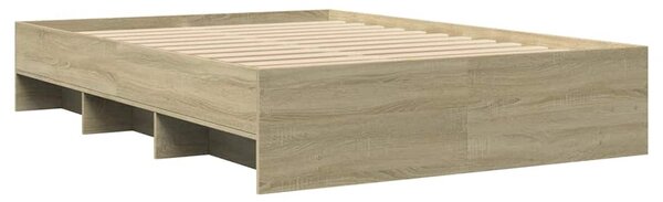 Rám postele bez matrace dub sonoma 120x200 cm kompozitní dřevo 3295662