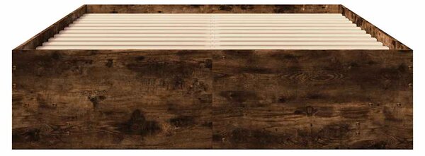 Rám postele bez matrace kouřový dub 120x190 cm kompozitní dřevo 3295699
