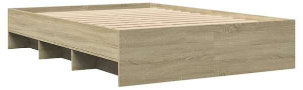 Rám postele bez matrace dub sonoma 120x200 cm kompozitní dřevo 3295662