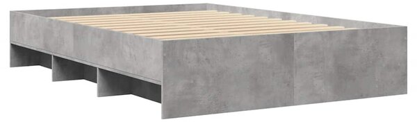 Rám postele betonově šedý 120 x 190 cm kompozitní dřevo 3295698
