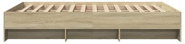 Rám postele bez matrace dub sonoma 120x200 cm kompozitní dřevo 3295662