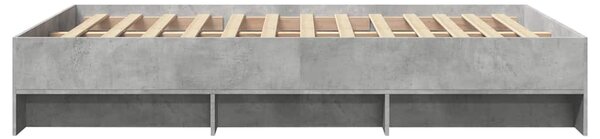 Rám postele betonově šedý 120 x 190 cm kompozitní dřevo 3295698