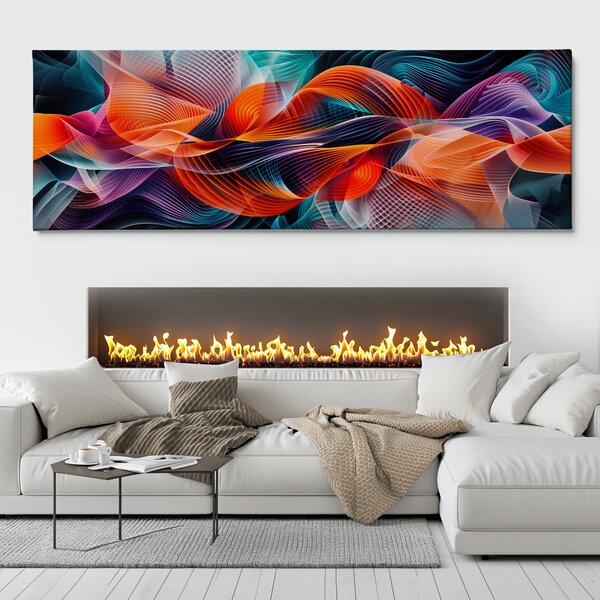 Obraz na plátně - Totálně zapletení FeelHappy.cz Velikost obrazu (šířka x výška): 60 x 20 cm