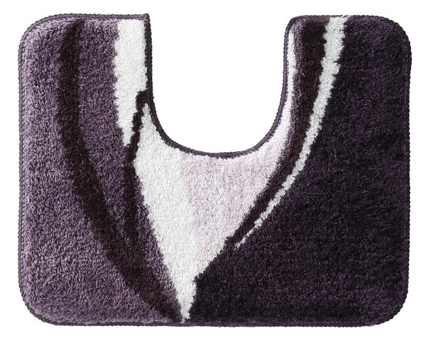Velmi hebká a hustá koupelnová předložka, motiv Zilla purpurová 50x40 cm