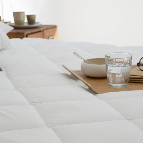 Vrchní matrace s antibakteriální úpravou 400 g/m2 bílá 90x190 cm