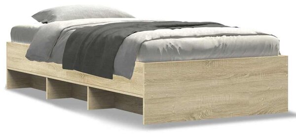 Rám postele bez matrace dub sonoma 75 x 190 cm kompozitní dřevo 3295711