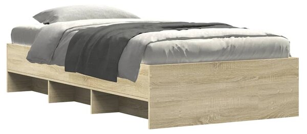 Rám postele bez matrace dub sonoma 75 x 190 cm kompozitní dřevo 3295711