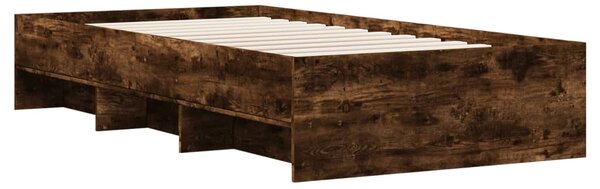 Rám postele bez matrace kouřový dub 75x190 cm kompozitní dřevo 3295713