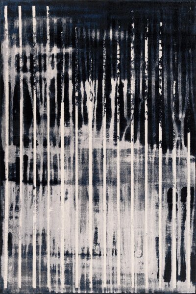 Kusový koberec vlněný Agnella Agnus Visible Černý Šedý Rozměr: 133x180 cm