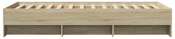 Rám postele bez matrace dub sonoma 75 x 190 cm kompozitní dřevo 3295711
