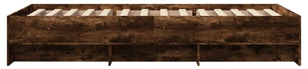 Rám postele bez matrace kouřový dub 90x200 cm kompozitní dřevo 3295678