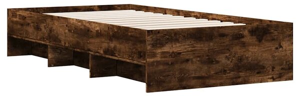 Rám postele bez matrace kouřový dub 90x200 cm kompozitní dřevo 3295678