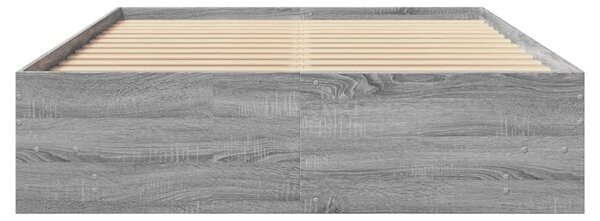 Rám postele šedý sonoma 135 x 190 cm kompozitní dřevo 3295693