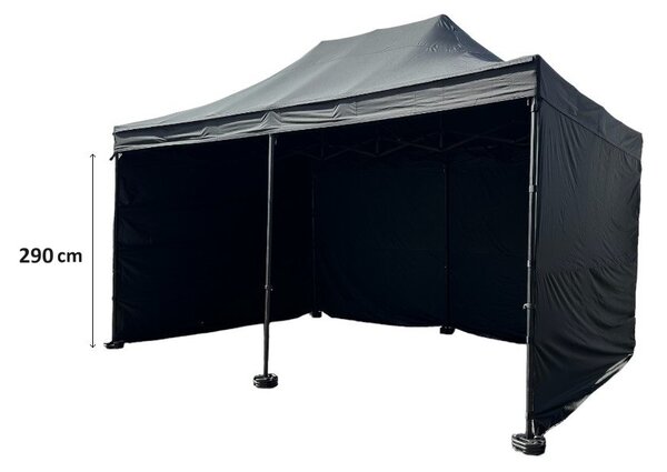 Nůžkový párty stan 4x6 m /6 noh TENTino BIG HEXAGON Typ konstrukce: KONSTRUKCE STŘÍBRNÁ