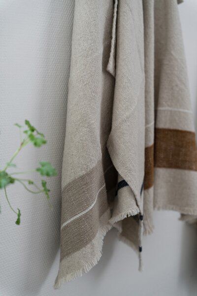 ERNST Kuchyňská utěrka Stripe Beige EF562