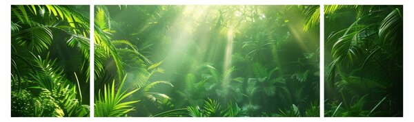 Obraz - Deštný prales (170x50 cm)