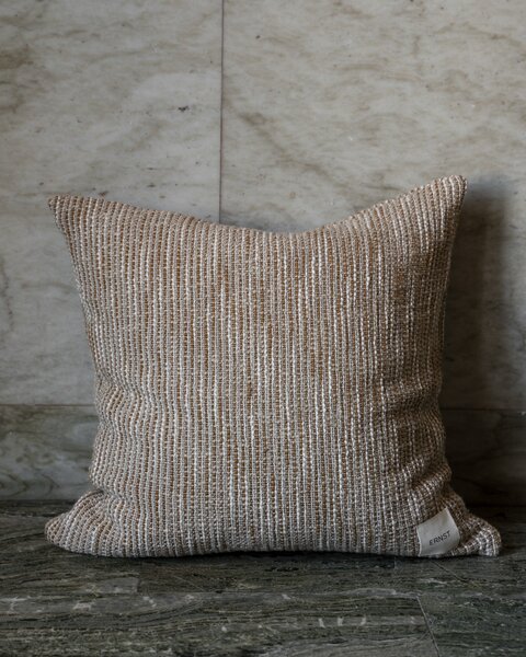 ERNST Bavlněný povlak na polštář Rustic Caramel/Beige - 50 x 50 cm EF566