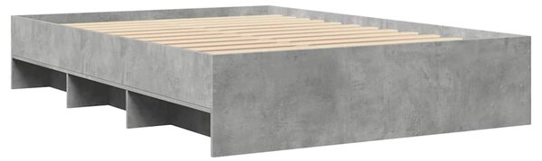 Rám postele betonově šedý 120 x 190 cm kompozitní dřevo 3295698