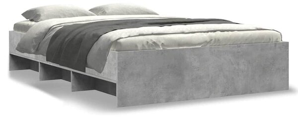 Rám postele betonově šedý 120 x 190 cm kompozitní dřevo 3295698