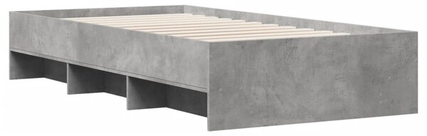 Rám postele betonově šedý 75 x 190 cm kompozitní dřevo 3295712