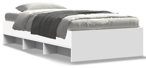 Rám postele bílý 75 x 190 cm kompozitní dřevo 3295709