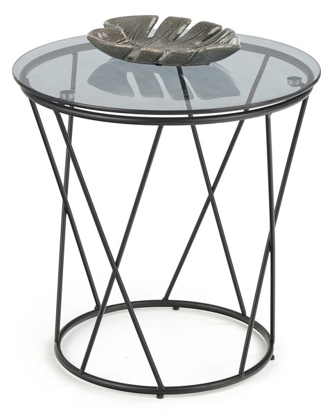 Konferenční stolek MANILA černá / kouřové sklo
