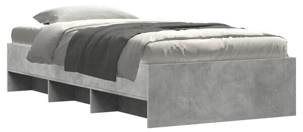Rám postele betonově šedý 75 x 190 cm kompozitní dřevo 3295712