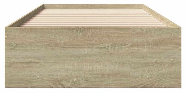 Rám postele bez matrace dub sonoma 75 x 190 cm kompozitní dřevo 3295711