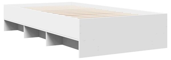 Rám postele bílý 75 x 190 cm kompozitní dřevo 3295709