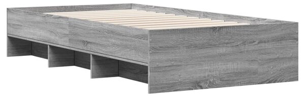 Rám postele šedý sonoma 90 x 190 cm kompozitní dřevo 3295707