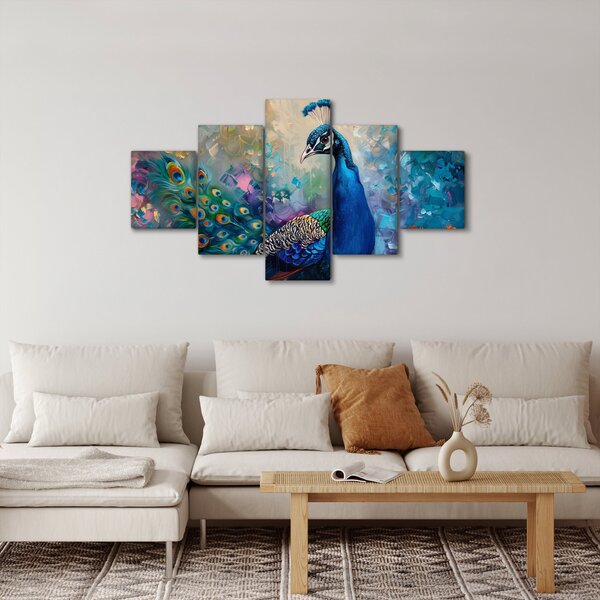 Obraz - Malba páva (125x70 cm)
