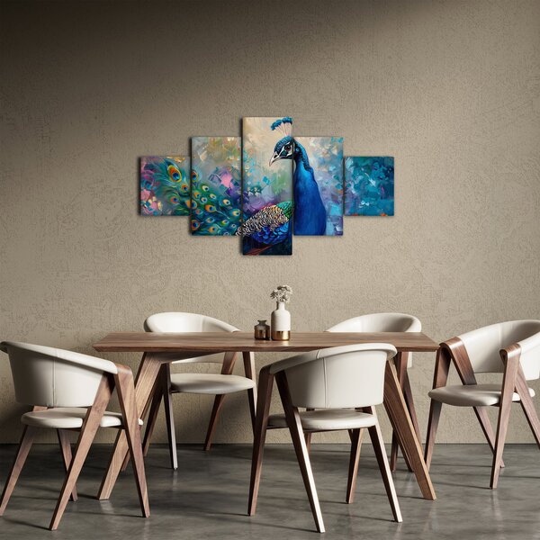 Obraz - Malba páva (125x70 cm)